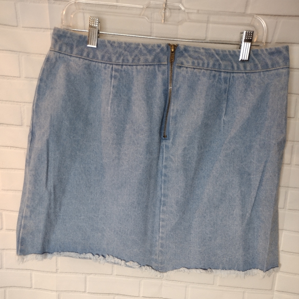 Forever 21 Jeans Patchwork Skirt - image 6